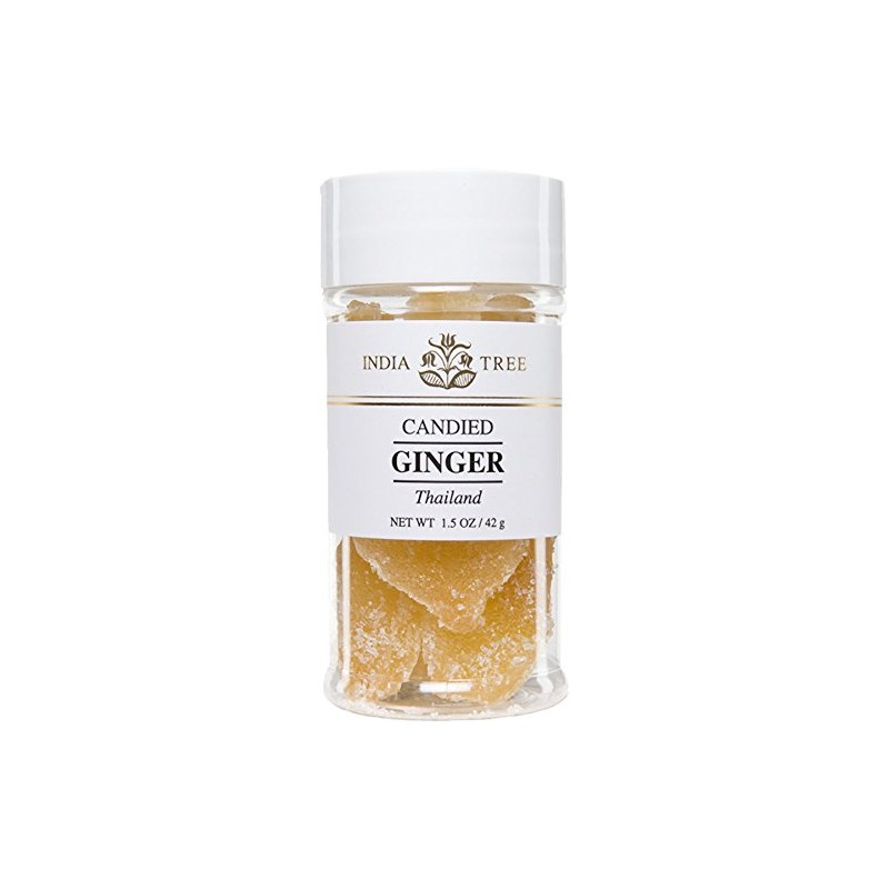 India Tree Ginger, Candied Thai, 1.5 Ounce