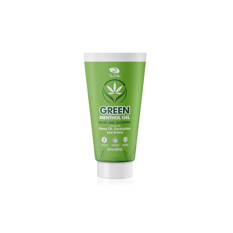 Ross D’Elen Green Menthol Gel XL Tube with Massager