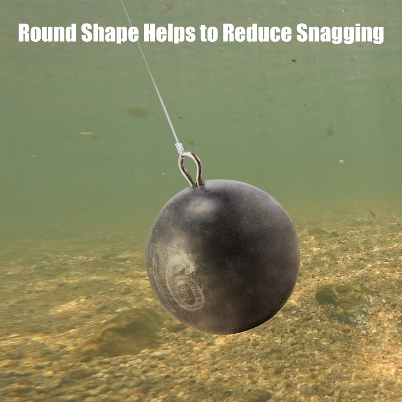 Dr.Fish Cannonball Sinkers Saltwater Ocean Fishing Weights Trolling Downrigger Weights