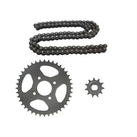 Chain Set 38 Teeth + 12 Teeth Sprocket + Chain Suitable for Hercules Sachs Prima 2 3 4 5 S M4 M5