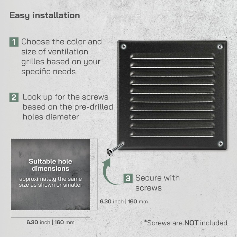 Vent Systems 6 x 6 Inch (Inner) - Pack of