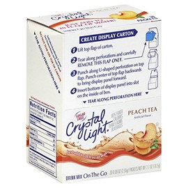 Crystal Light On-The-Go Drink Mix, Peach Tea (Pack of 90)