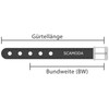 SCAMODA Rivet Belt Set of 2 with Double Hole Rivets,