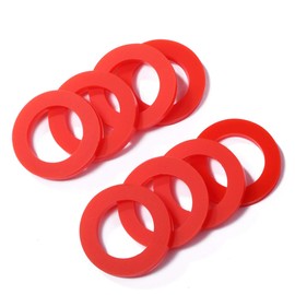 Litorange 30PCS Beer Washer,Keg Tap Line Washer Red Silicone(Better Than Rubber) Coupling Gasket For Beer Seal