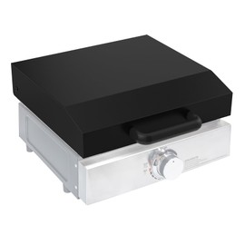 Stanbroil Hard Cover Hood for Blackstone 17" Table Top Griddle with Rear Grease System, Hinged Lid Hard Top Lid with Handle, Black