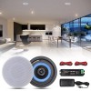 Herdio 4" 160 Watts In Wall/Ceiling Bluetooth Speakers For Bathroom
