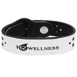 H2WELLNESS Magnetic Therapy Bracelet Super Ultra Strength Waterproof Breathable Comfortable Adjustable Infused with Titanium and Copper Sport Band (Small-White)