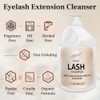 SVECKE Eyelash Shampoo, 128 fl.oz/3.78L, with 50 Lash Extension Aftercare