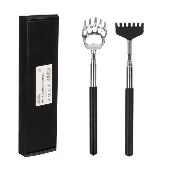 ASAB 2 Pack Extendable Back Scratcher Bear Claw Hand Set
