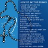 Extel St. Dominic de Guzman Catholic Rosary Beads for Men,