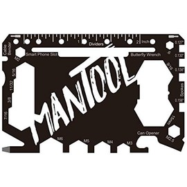 MANTOOL - Wallet Multi Tool - 46 Tools in 1