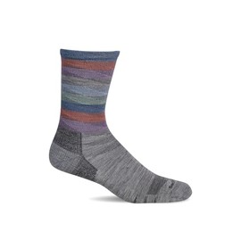 Sockwell Women's Peaks Moderate Graduated Compression Sock, Lt. Grey - S/M