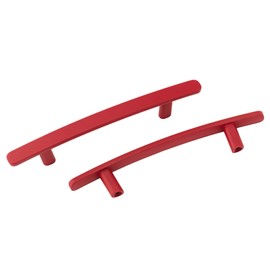 LBFEEL 3" 3.78" 5" Red Drawer Pulls Kitchen Cabinet Handles Dresser Pull Handles 76 96 128mm (4, 5 inch Hole Centers)