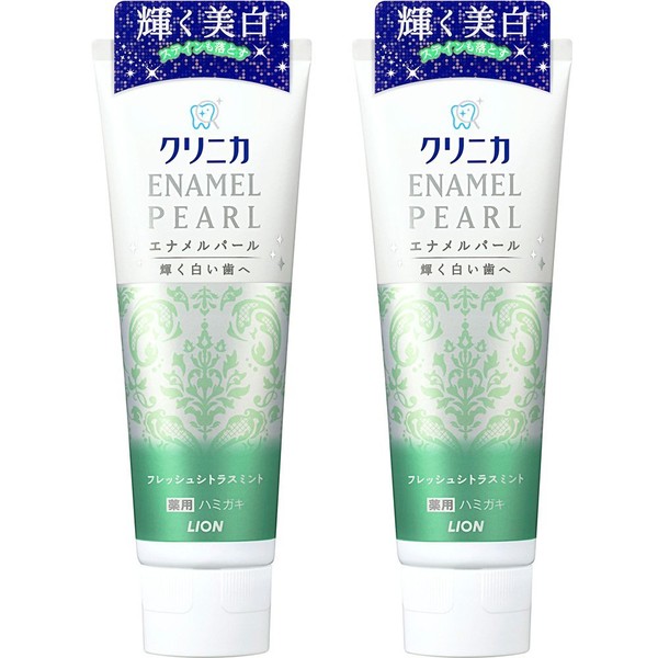 Clinica Enamel Pearl Toothpaste, Fresh Citrus Mint, 4.6 oz (130 g) x 2 Packs