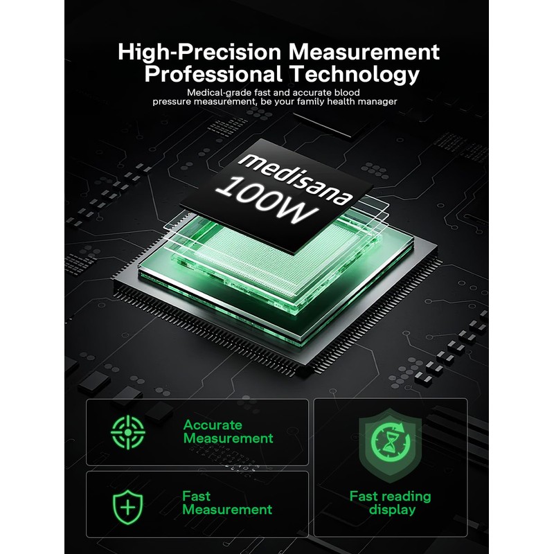 Medisana Cordless Arm Blood Pressure Monitor, Bluetooth Smart Blood Pressure