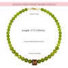 BACUNER Women's Green Peridot Beaded Necklace,Natural Gemstone Choker with Tibetan