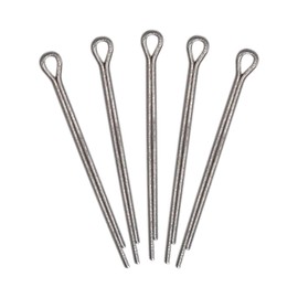 SKIR'CO (1000 pcs) Zinc Plated Steel Cotter Pins 1 x 10 mm, Split Pins, DIN 94, Metal Cotter Pins