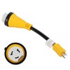 RV Plug Adapter Twisting Locking Receptacle Easily Carry Safety 15A