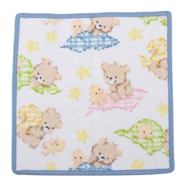 Feiler Hand Towel, 9.8 x 9.8 inches (25 x 25 cm), Wash Cloth, Ben & Fine/Light Blue, Ben & FINE 202 Light Blue, 40.04004.14716.3 Towel Handkerchief, Mini Towel, High Quality, Gift, Petite Gift