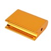 2pcs Leather Edge Slicker Gold Silver Aluminium Alloy Leather Trimming