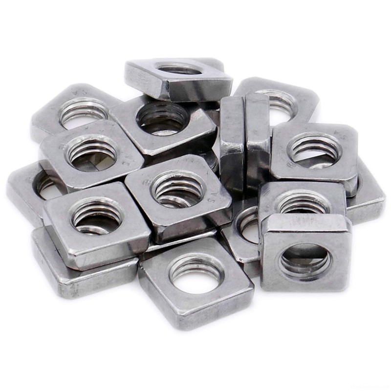 M3 (3mm) Square Nut - Stainless Steel (A2) (Pack of