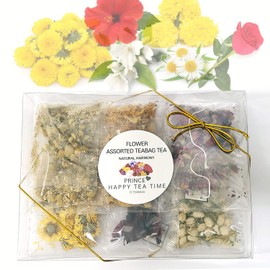 [Medicinal Herb Tea] 100% Natural Assorted 6 Flowers 12 pcs Teabag Tea Set 6종 꽃 티백차 선물 세트 (6 Kinds of Flowers / 12 teabags)