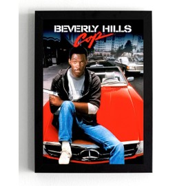A5 Framed Beverly Hills Cop, Eddie Murphy, Iconic Movie (framed 21 x 16 x 1.5 cms)