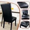 Pu Leather Dining Chair Covers set of 6, Waterproof Kitchen