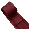 KOOELLE Men's Maroon Tie Solid Pure Color Plain Neckties Formal