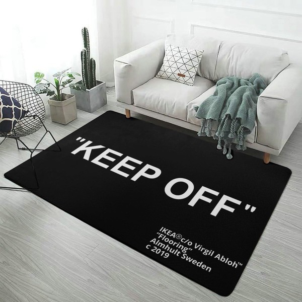 ODSBHVBL Keep Off Black Area Rug 3D Printed Large Pop