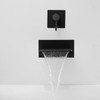 BWE Waterfall Tub Faucet Wall Mount Tub Filler Matte Black