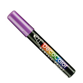 Uchida Marvy Deco Color Chisel Tip Acrylic Paint Marker Art Supplies, Metallic Violet