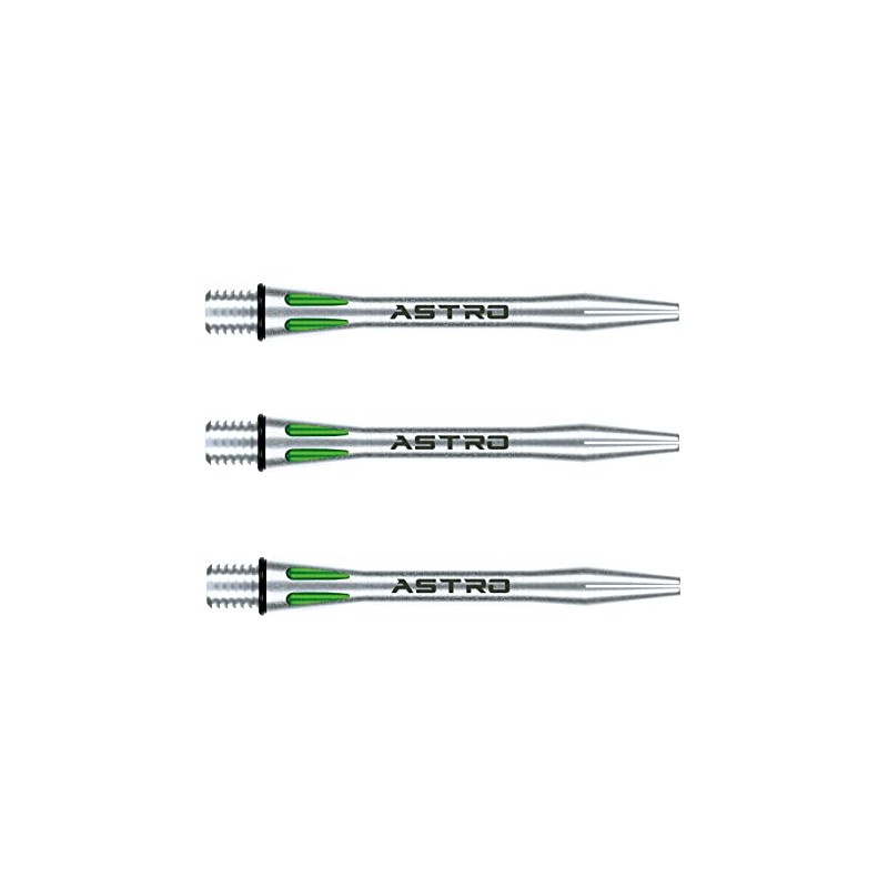 WINMAU Astro Aluminium Green Intermediate Dart Stems (Shafts) - 1