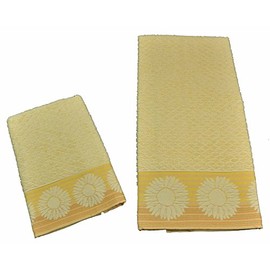 Casatessile Sun Pair of Hand Towels - Verde