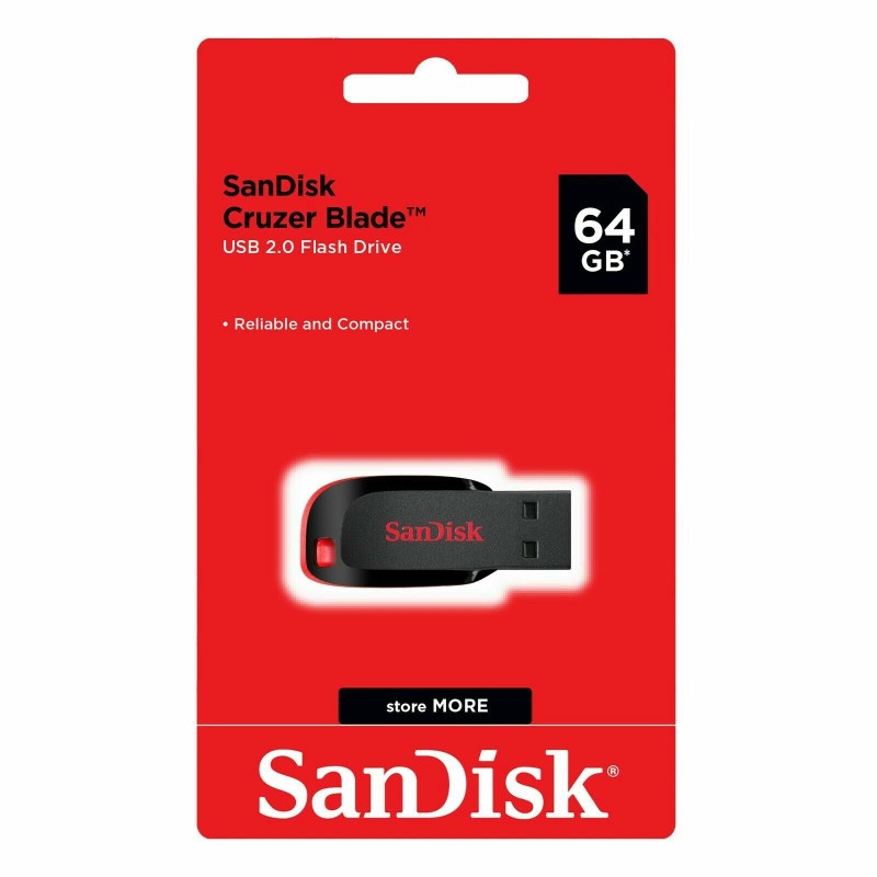 Sandisk Cruzer Blade USB Flash Drive Memory Stick for Laptops