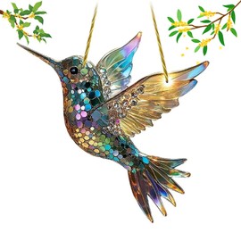 Sherum Spirit Birds,Yifare Spirit Birds,Sheremart Spirit Birds,Outfany Spirit Birds,Ribili Hummingbird Suncatchers for Windows Hanging,Acrylic Birds Christmas Decoration for Bird Lovers (A)