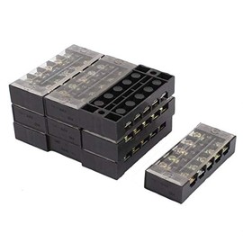New Lon0167 10 Pcs Featured 600V 25A Dual reliable efficacy Row 5 Position Covered Screw Terminal Barrier Blocks TB2505(id:22e a9 7d eb4)