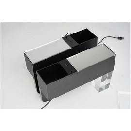 Heart Horse Car Seat Gap Filler Abyss Effect Atmosphere Light, Car Seat Gap Filler Organizer Box with USB and Type-C Charging Ports, Card Coin Storage Car Interior Accessories Gap Filler for car 2PCS