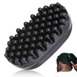 HAMKU 1 Pcs Haarbürste, lockiges Haarbürste, Gummi Haarbürste, Dreadlock -Twist -Styler -Pinsel Waschbares Afro Haarschwamm Afro -Schläger für schmutzig geflochtene lockige Haare, Sponge für Haare