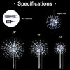LIGHTSHARE 12" Starburst Light Lighted Ball 80 LED Firework Lights