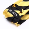 HISDERN Men's Striped Tie & Pocket Square Set, Wedding Tie