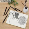 WOSWEL Black Felt Tip Pens - 60 Pack, 0.7mm Medium
