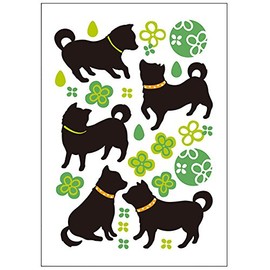 ハウスジーダ ウォールステッカー わん! だふる 柴犬 PWS-138