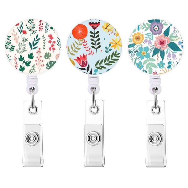 Badge Reel Retractable Cute ID Card Badge Holder with Sturdy