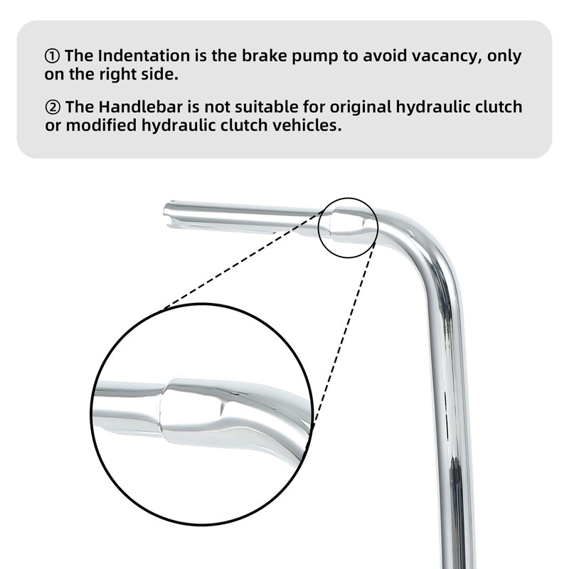 TCMT 1-1/4" Chrome 16" Ape Hangers Handlebars Fit For Harley