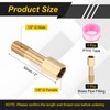 PATIKIL 1/8"G Male x 1/8"G Female Brass Pipe Fitting, Nipple