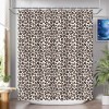 Light Beige Leopard Print Shower Curtain Fun Stylish Bath Spaces