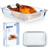 Casserole Dish Baking Dish Glass Roasting Dish Fireproof Heat Resistant
