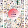 Planner Stickers for Planning, 1200+ Monthly Motivational Seasonl Holiday Festival