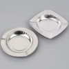Classic Simple Round Steel Ashtray Square Shape 8ea